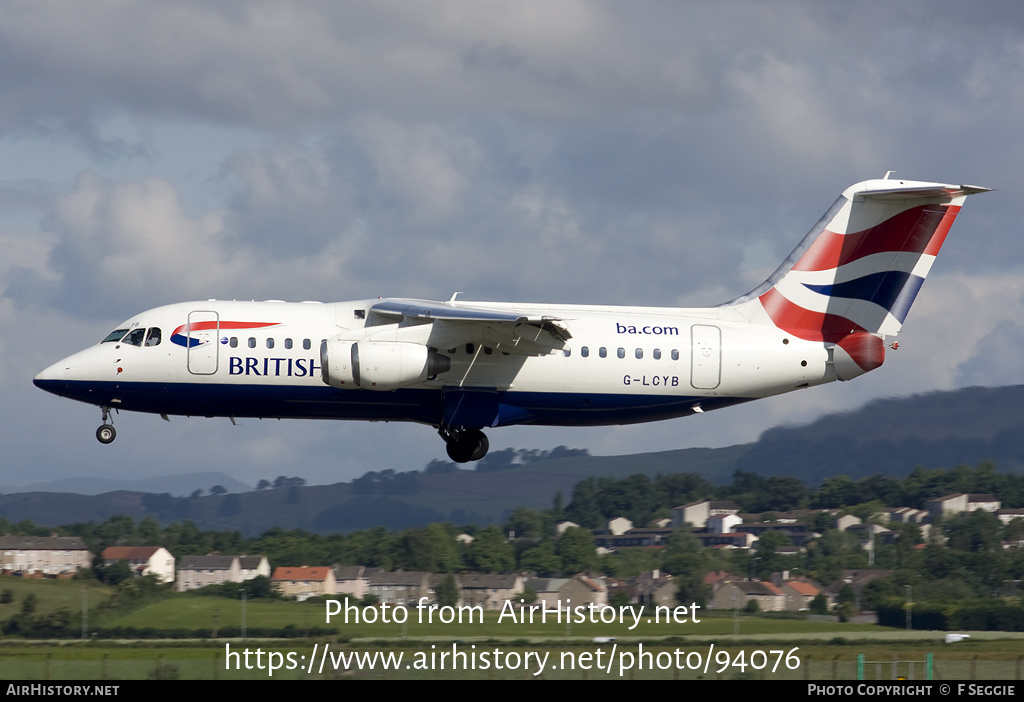 Aircraft Photo of G-LCYB | BAE Systems Avro 146-RJ85 | British Airways | AirHistory.net #94076