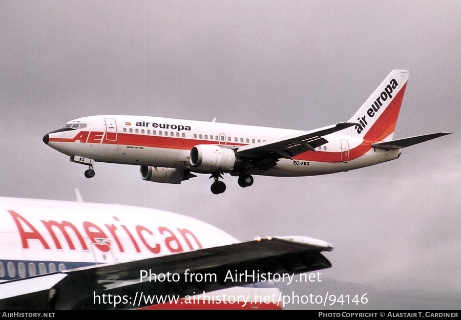 Aircraft Photo of EC-FKS | Boeing 737-3L9 | Air Europa | AirHistory.net #94146