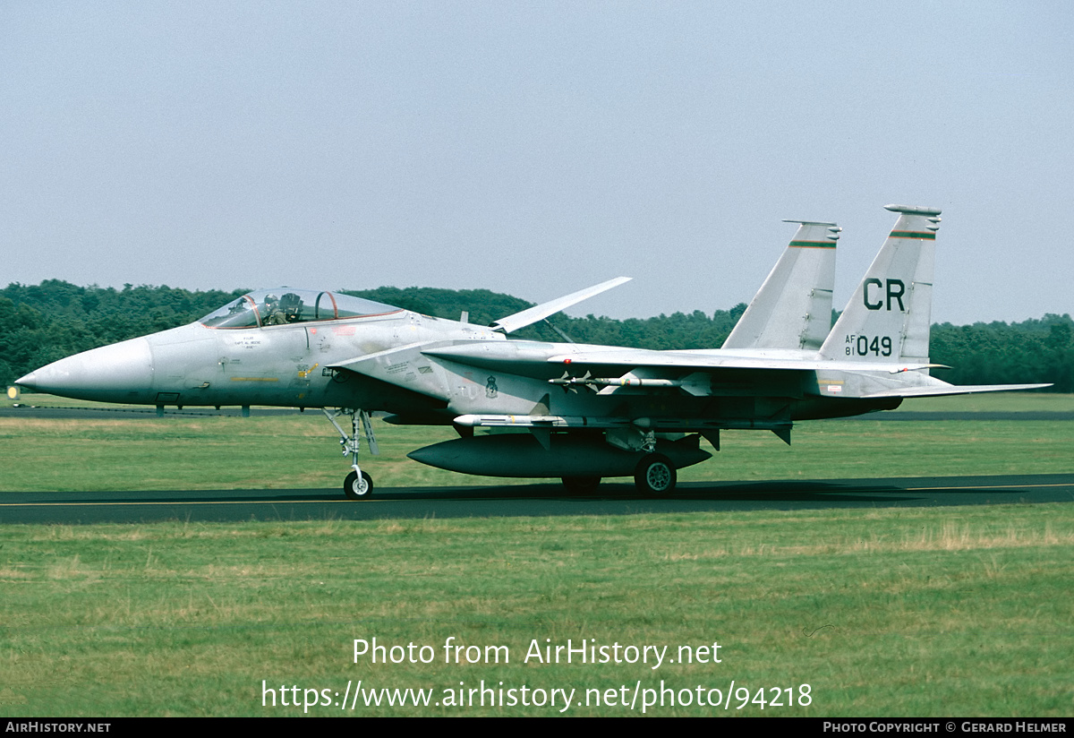 Aircraft Photo of 81-0049 / AF81-049 | McDonnell Douglas F-15C Eagle | USA - Air Force | AirHistory.net #94218