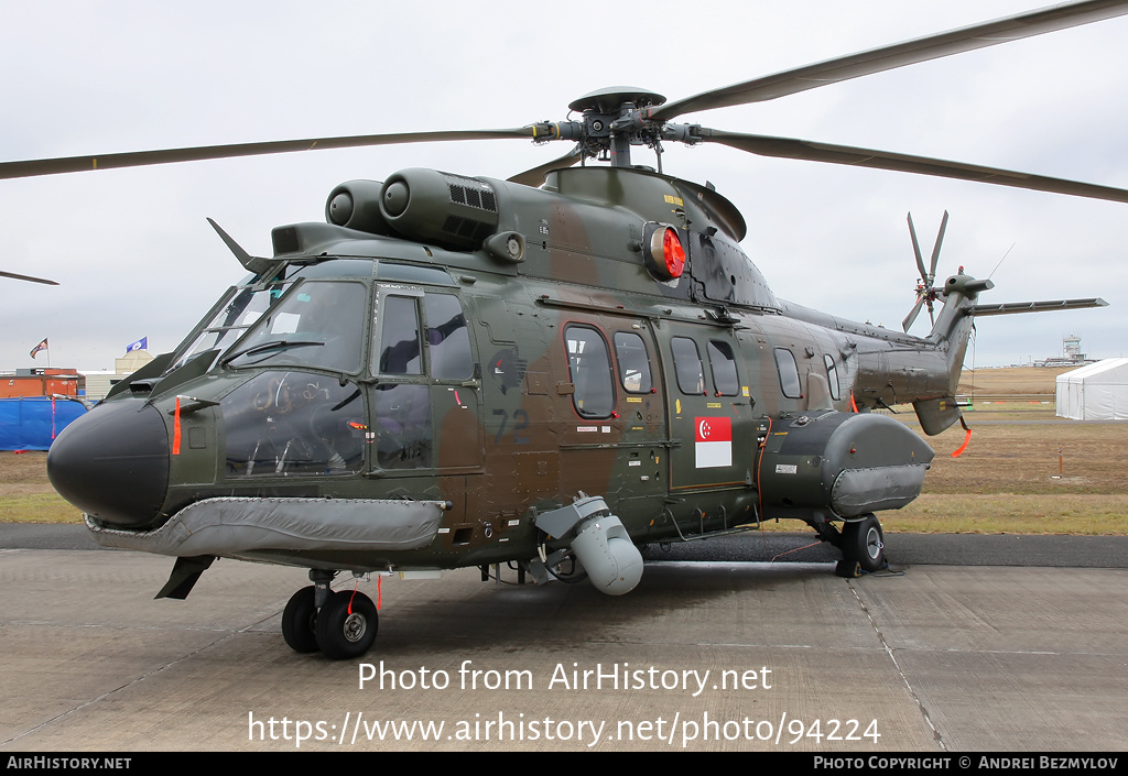 Aircraft Photo of 272 | Eurocopter AS-332M1 Super Puma | Singapore - Air Force | AirHistory.net #94224