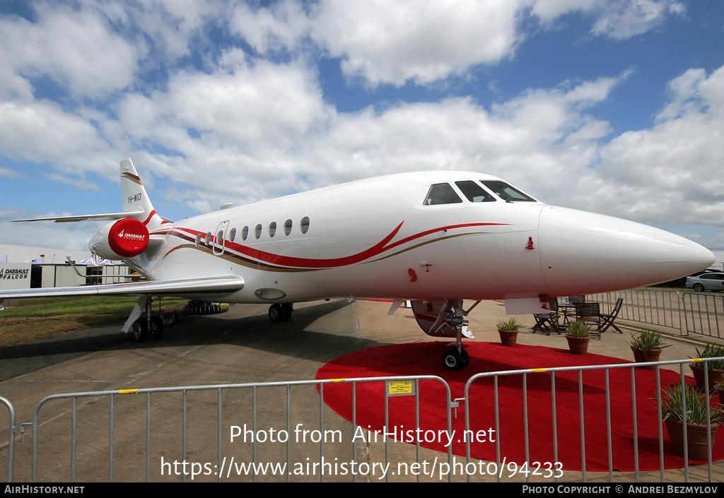 Aircraft Photo of VH-WIO | Dassault Falcon 2000LX | AirHistory.net #94233