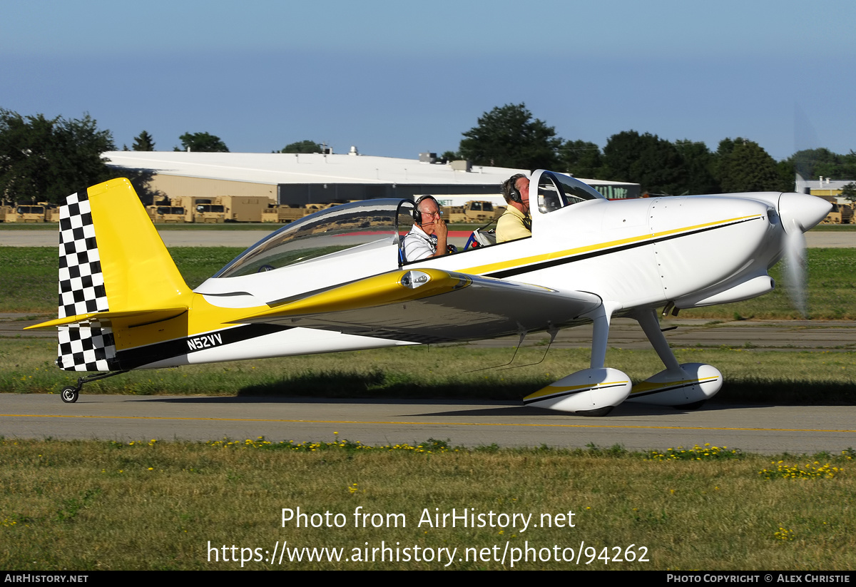 Aircraft Photo of N52VV | Van's RV-8 | AirHistory.net #94262