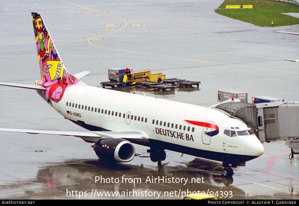 Aircraft Photo of D-ADBQ | Boeing 737-31S | Deutsche BA | AirHistory.net #94393