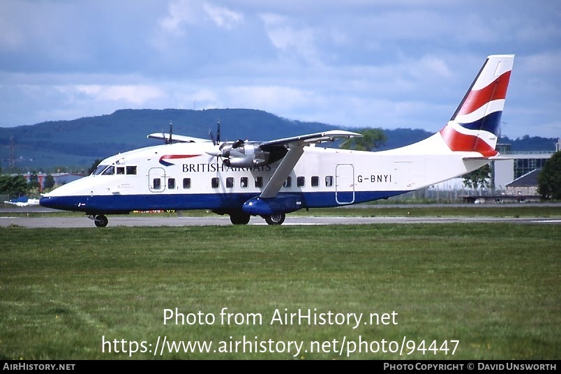 Aircraft Photo of G-BNYI | Short 360-300 | British Airways | AirHistory.net #94447