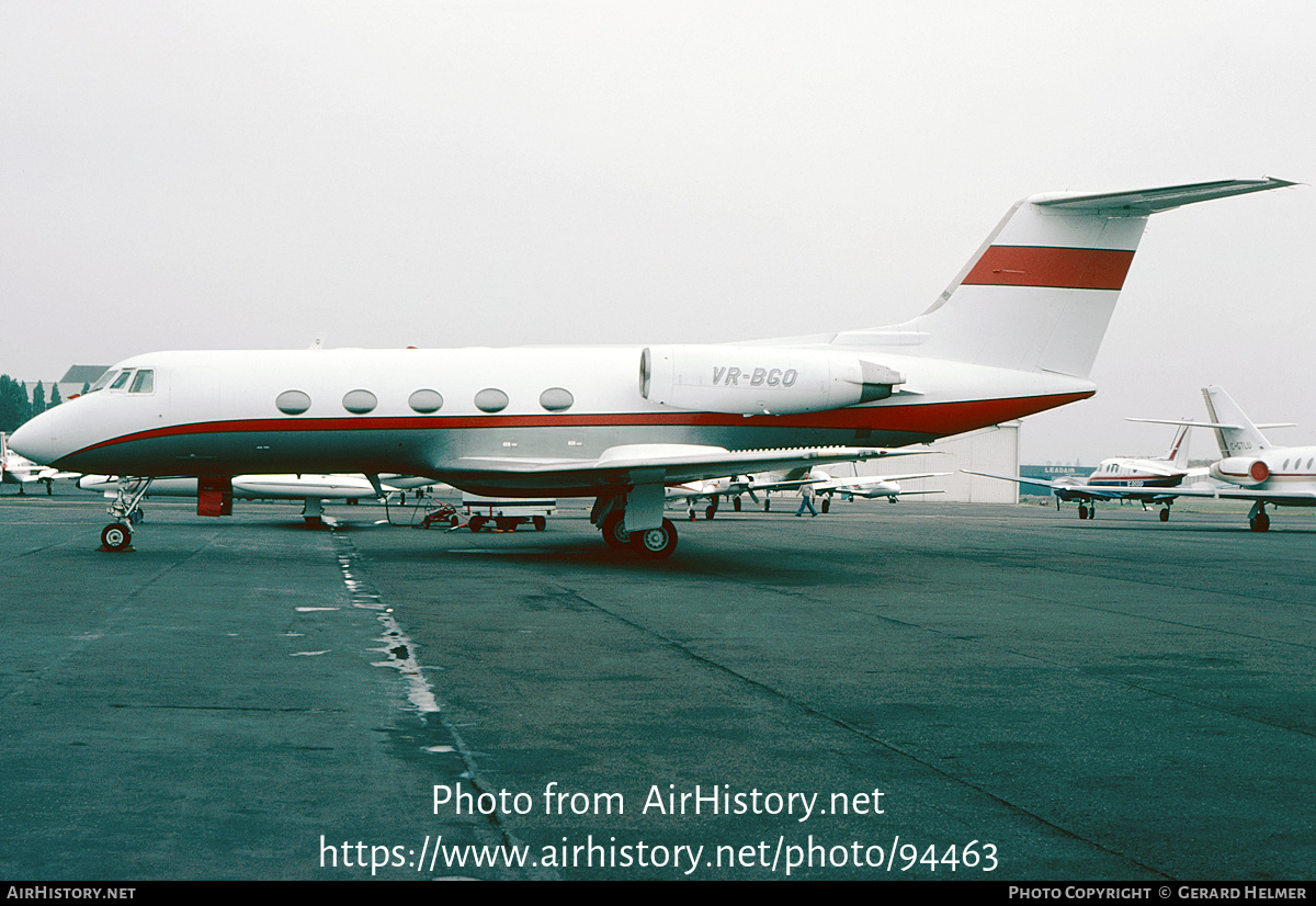 Aircraft Photo of VR-BGO | Grumman American G-1159 Gulfstream II | AirHistory.net #94463