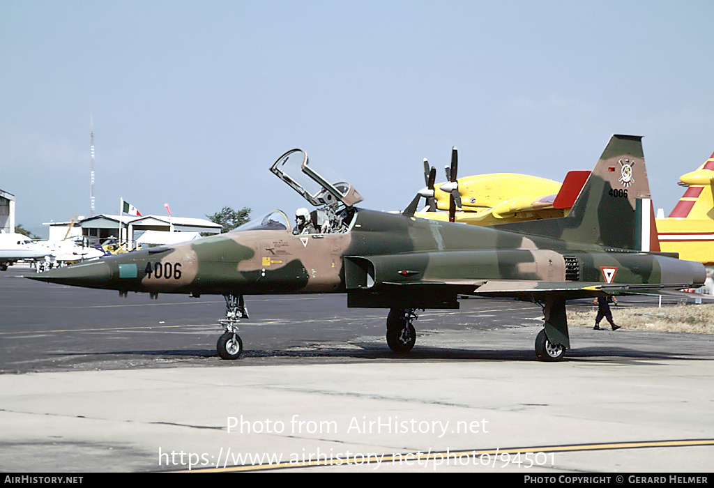 Aircraft Photo of 4006 | Northrop F-5E Tiger II | Mexico - Air Force | AirHistory.net #94501