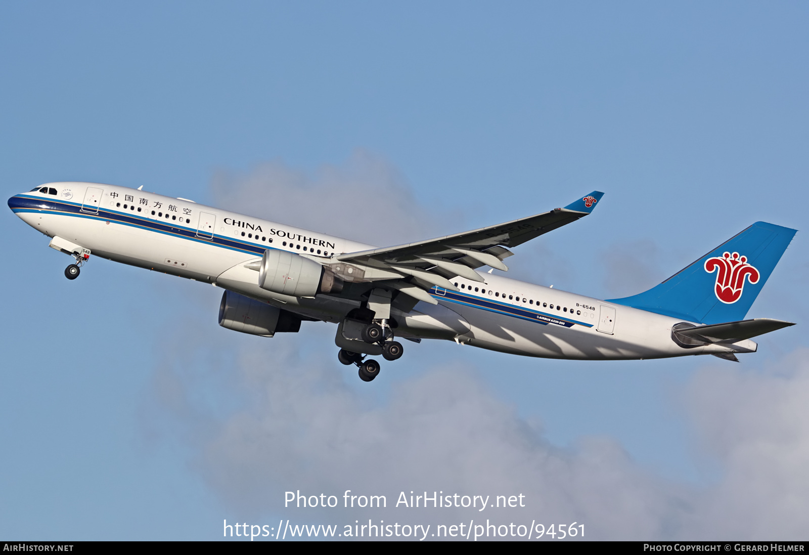 Aircraft Photo of B-6548 | Airbus A330-223 | China Southern Airlines | AirHistory.net #94561