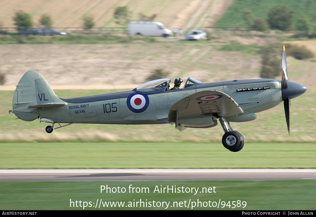 Aircraft Photo of G-KASX / SX336 | Supermarine 395 Seafire F17 | UK - Navy | AirHistory.net #94589