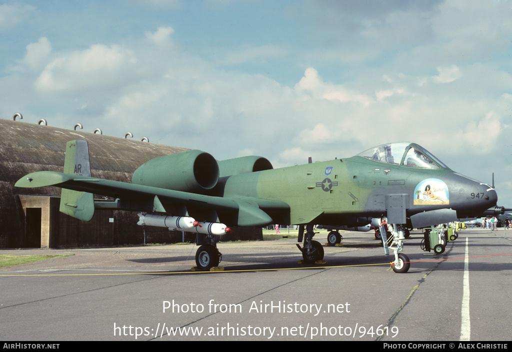 Aircraft Photo of 81-0947 / AF81-947 | Fairchild A-10A Thunderbolt II | USA - Air Force | AirHistory.net #94619