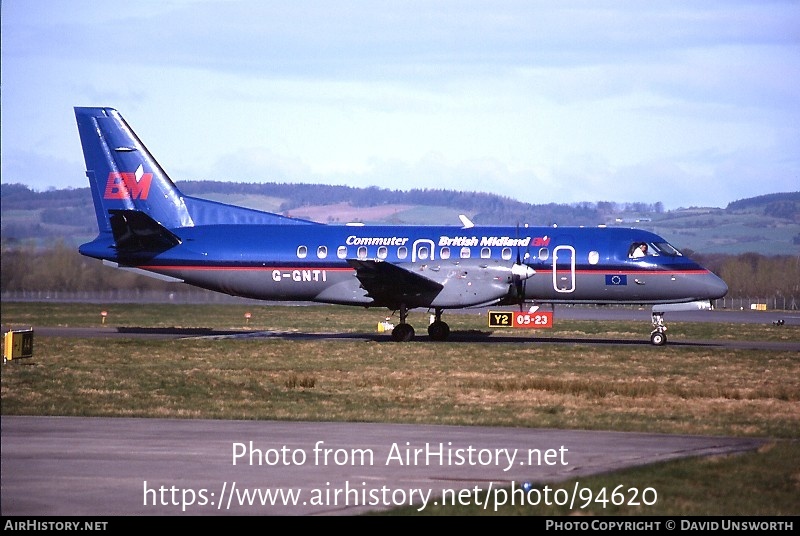 Aircraft Photo of G-GNTI | Saab 340B | British Midland Commuter | AirHistory.net #94620