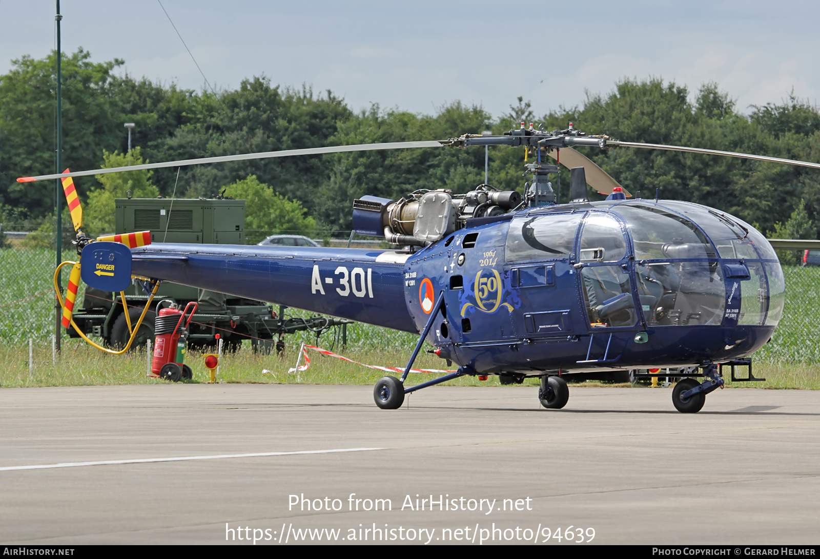 Aircraft Photo of A-301 | Sud SA-316B Alouette III | Netherlands - Air Force | AirHistory.net #94639