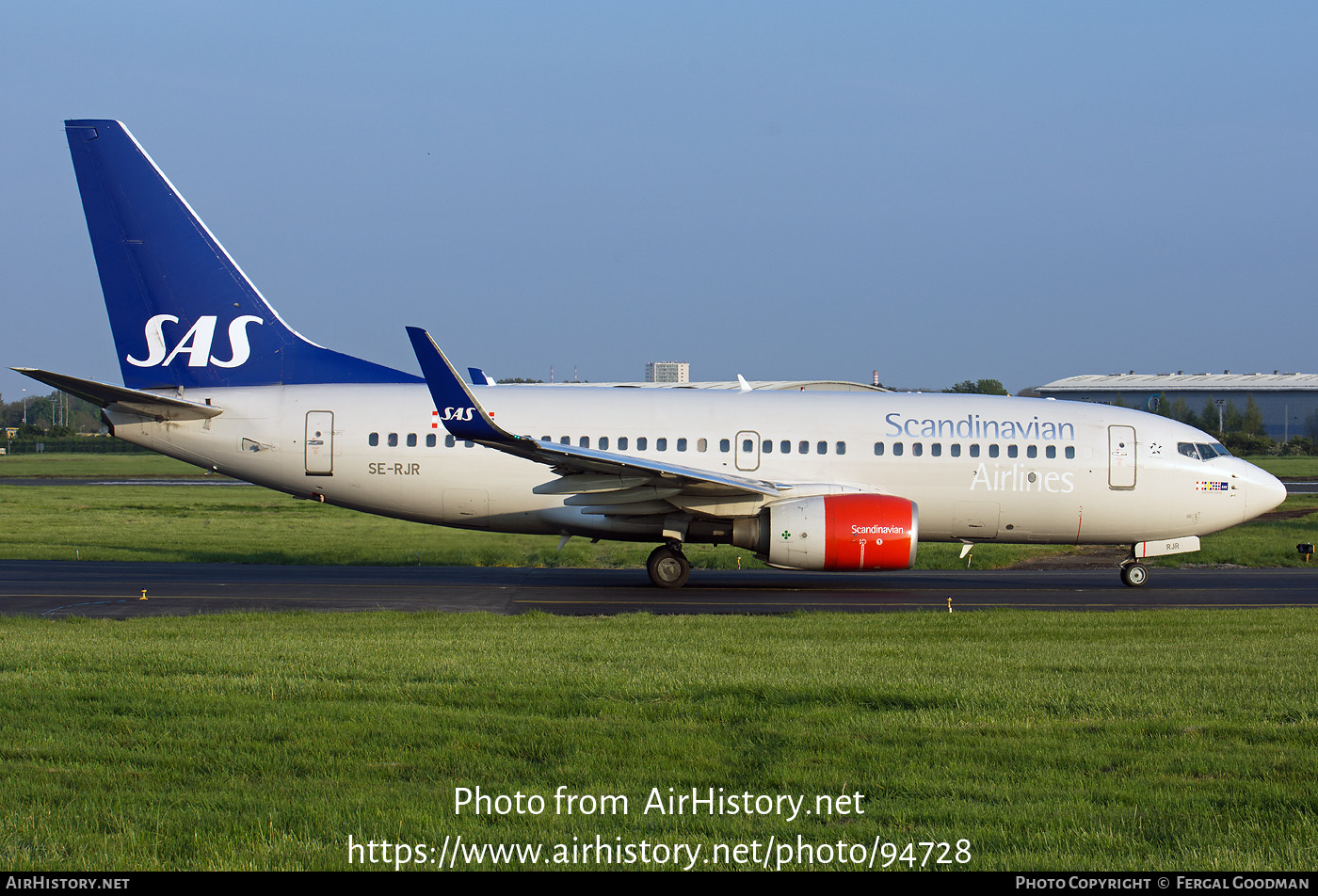 Aircraft Photo of SE-RJR | Boeing 737-76N | Scandinavian Airlines - SAS | AirHistory.net #94728