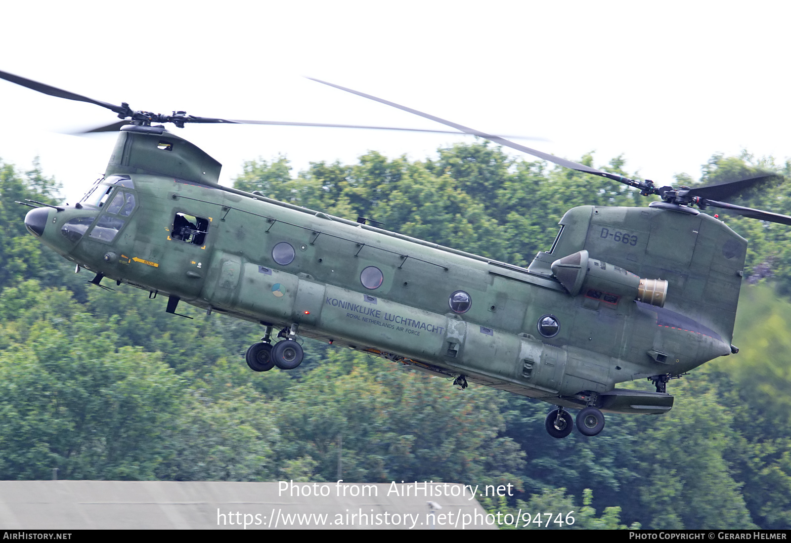 Aircraft Photo of D-663 | Boeing CH-47D Chinook (414) | Netherlands - Air Force | AirHistory.net #94746