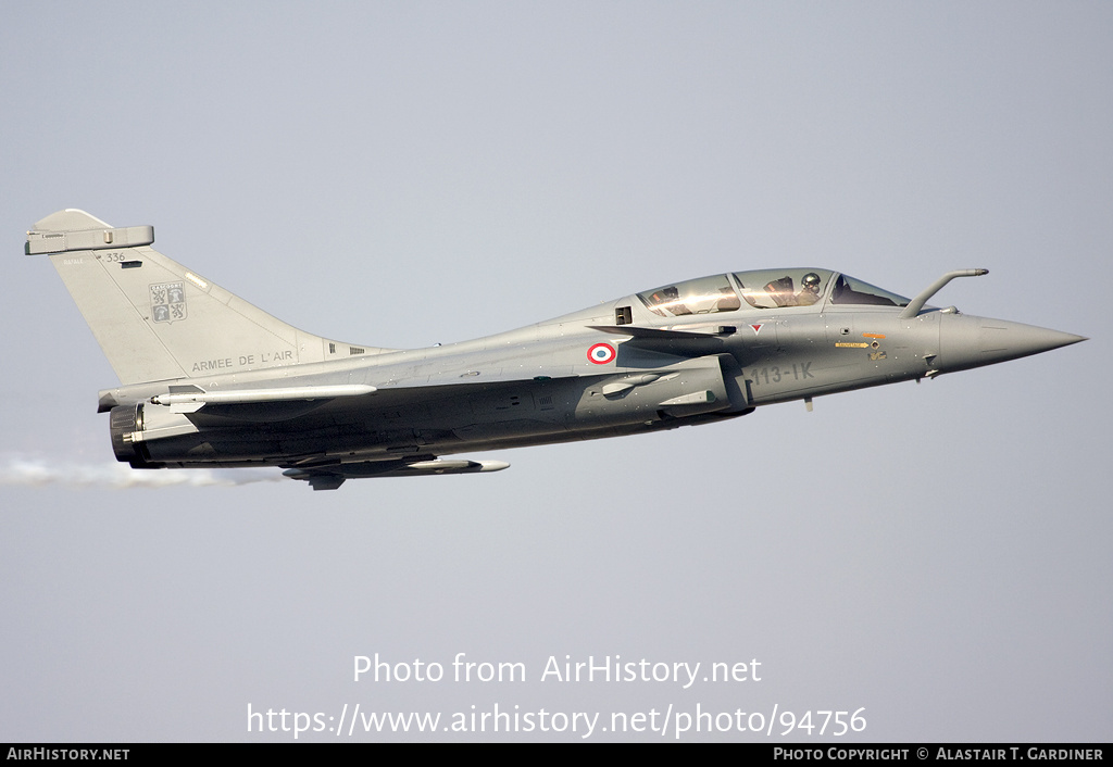 Aircraft Photo of 336 | Dassault Rafale B | France - Air Force | AirHistory.net #94756