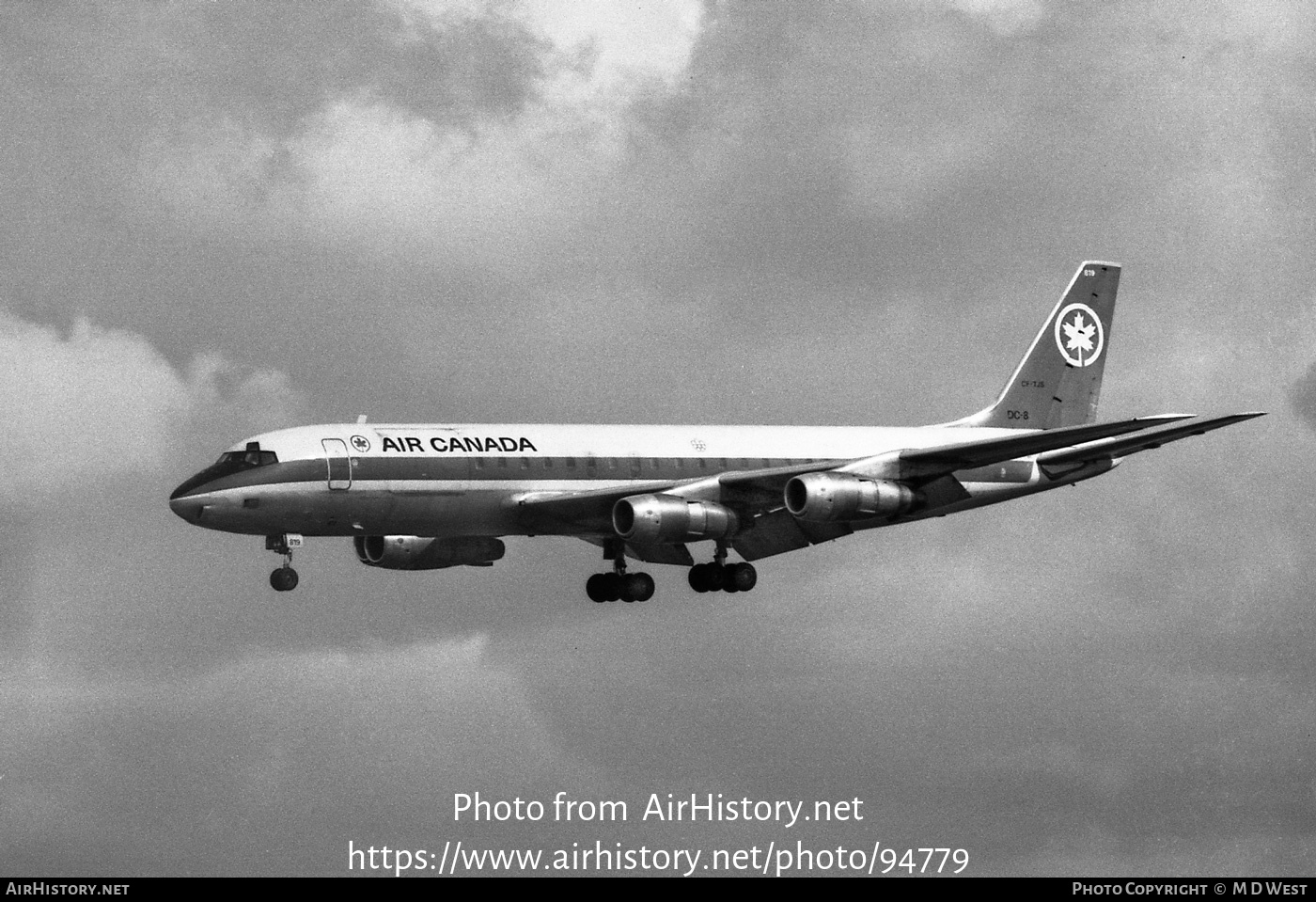 Aircraft Photo of CF-TJS | Douglas DC-8-54(F) | Air Canada | AirHistory.net #94779