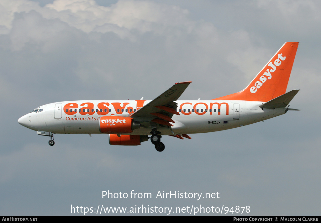 Aircraft Photo of G-EZJX | Boeing 737-73V | EasyJet | AirHistory.net #94878