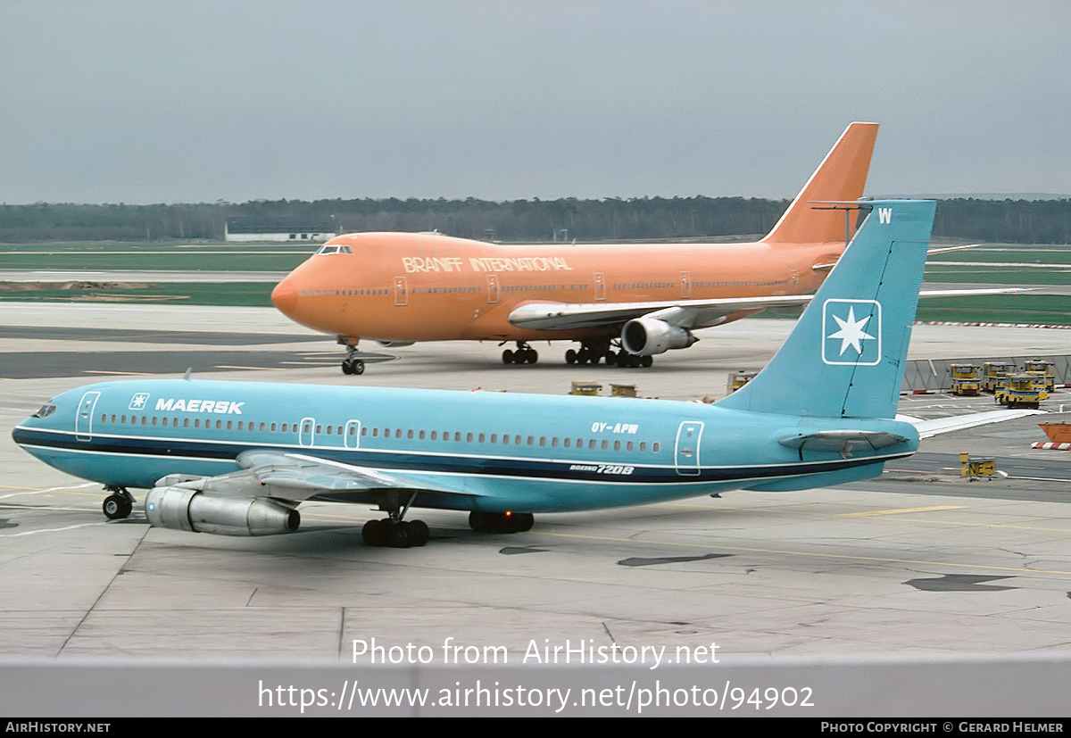 Aircraft Photo of OY-APW | Boeing 720-051B | Maersk Air | AirHistory.net #94902