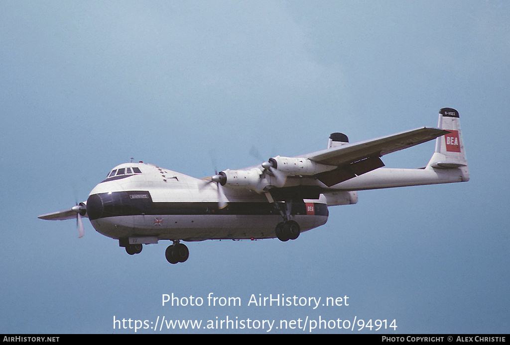 Aircraft Photo of G-AOZZ | Armstrong Whitworth AW-650 Argosy 101 | BEA - British European Airways | AirHistory.net #94914