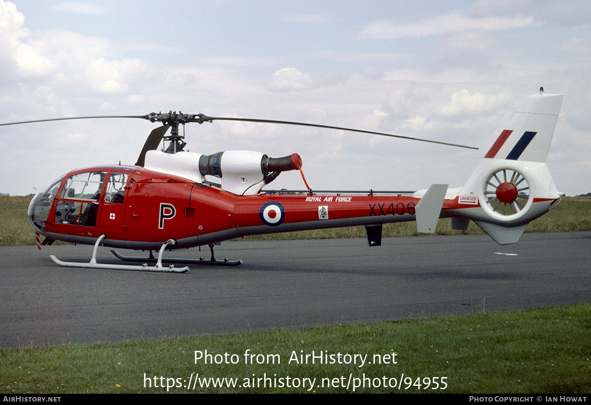 Aircraft Photo of XX406 | Aerospatiale SA-341D Gazelle HT3 | UK - Air Force | AirHistory.net #94955