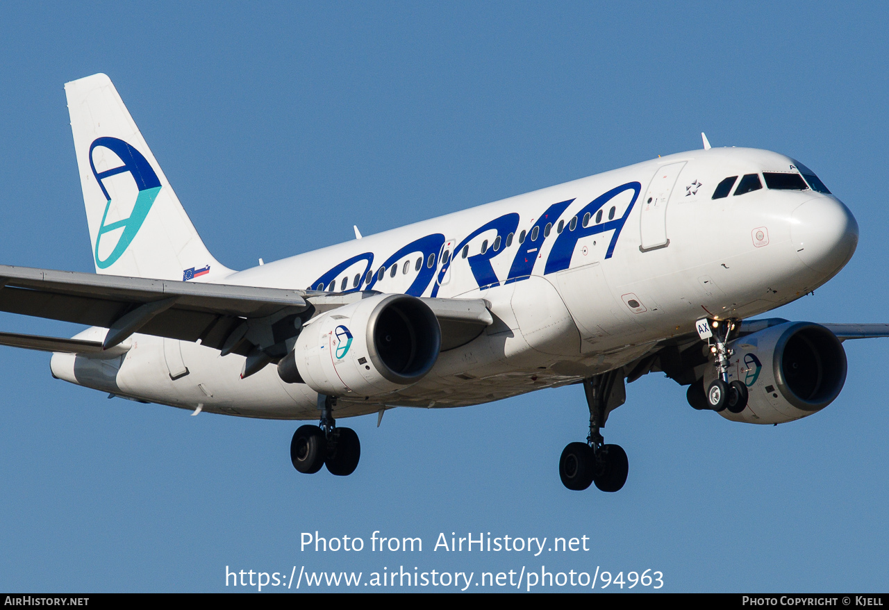Aircraft Photo of S5-AAX | Airbus A319-111 | Adria Airways | AirHistory.net #94963