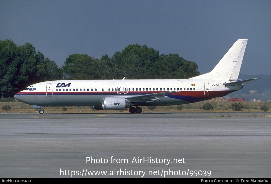 Aircraft Photo of OO-LTT | Boeing 737-4Q8 | EBA - Eurobelgian Airlines | AirHistory.net #95039