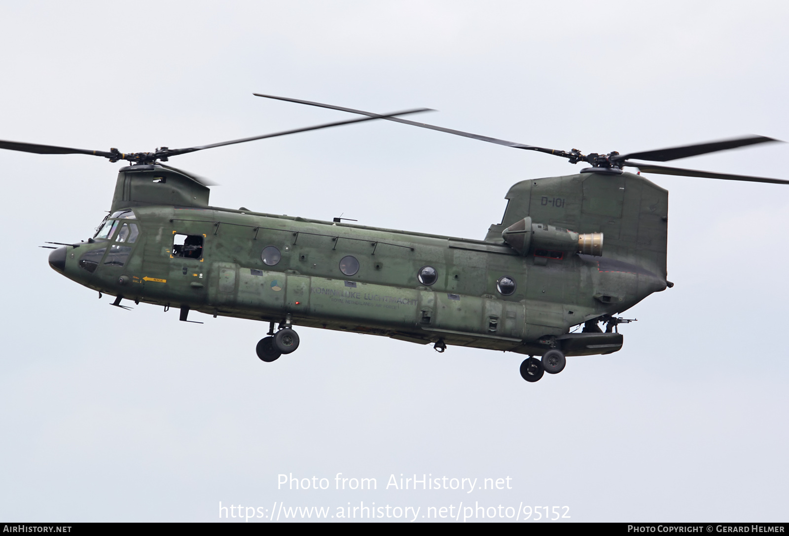 Aircraft Photo of D-101 | Boeing CH-47D Chinook (414) | Netherlands - Air Force | AirHistory.net #95152