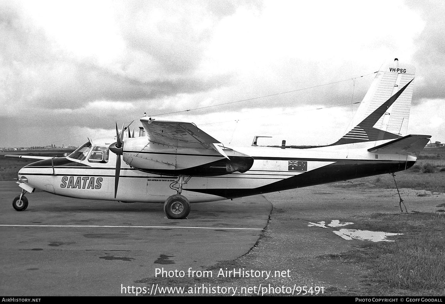 Aircraft Photo of VH-PSG | Aero Commander 680 Commander | South Australian and Territory Air Services - SAATAS | AirHistory.net #95491