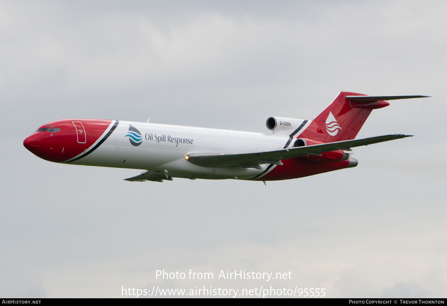 Aircraft Photo of G-OSRB | Boeing 727-2S2F/Adv(RE) Super 27 | Oil Spill Response | AirHistory.net #95555