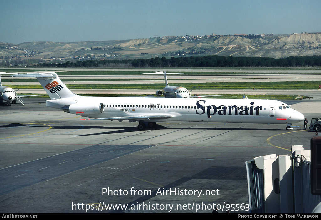 Aircraft Photo of EC-592 | McDonnell Douglas MD-83 (DC-9-83) | Spanair | AirHistory.net #95563