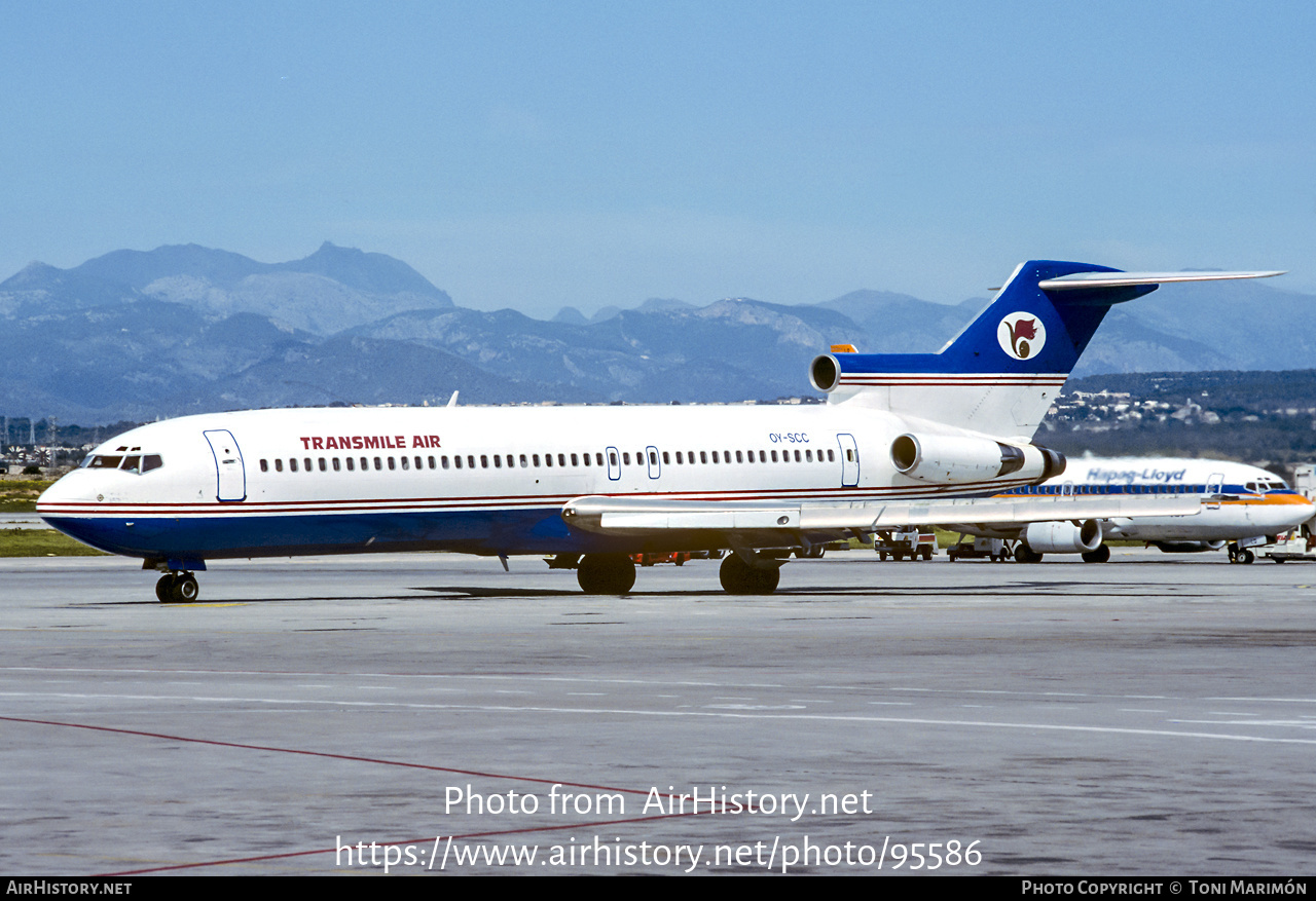 Aircraft Photo of OY-SCC | Boeing 727-212/Adv | Transmile Air Services | AirHistory.net #95586