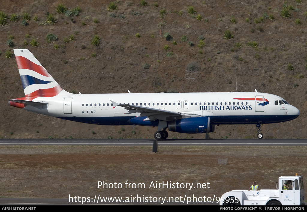 Aircraft Photo of G-TTOC | Airbus A320-232 | British Airways | AirHistory.net #95955