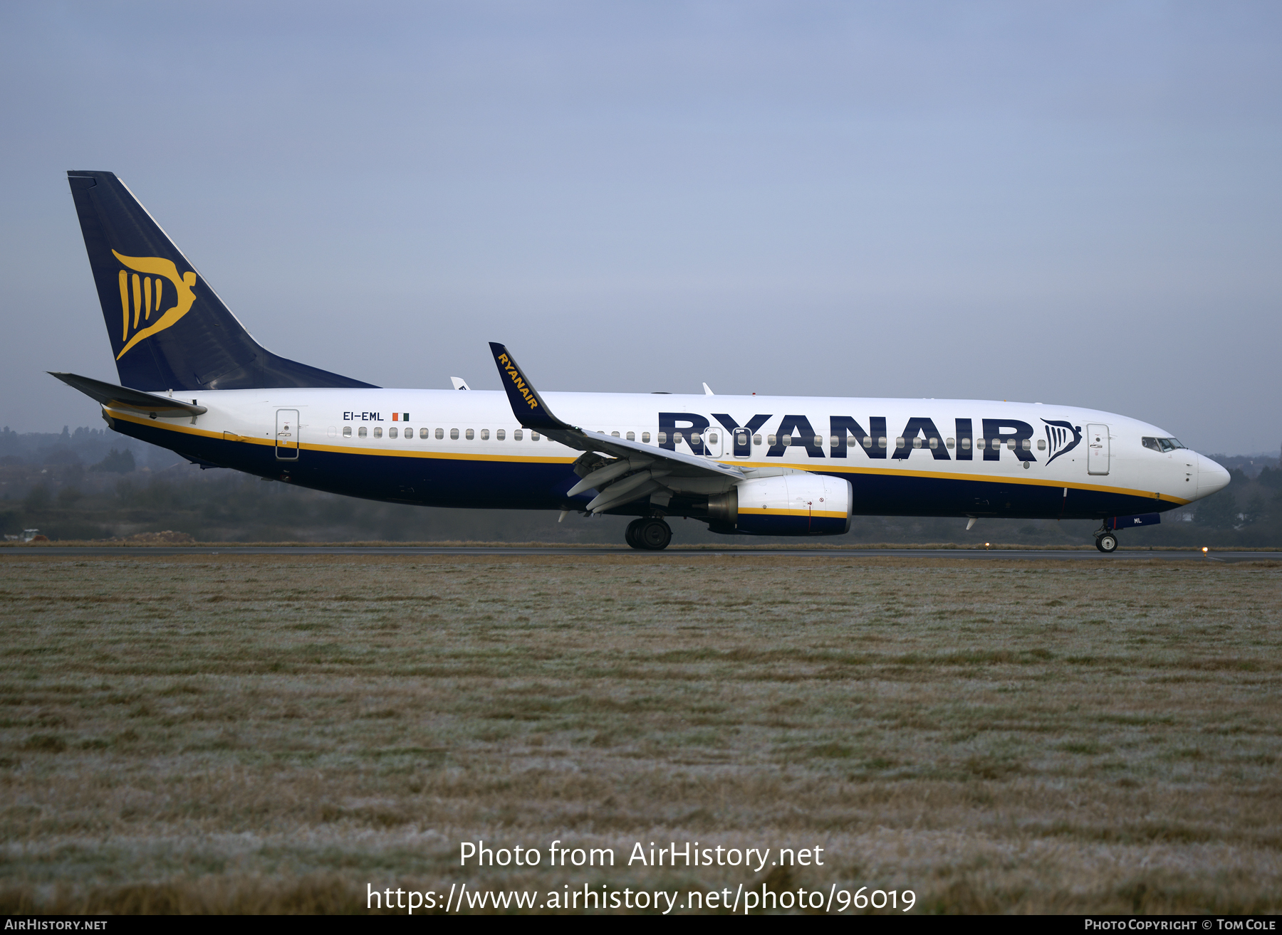 Aircraft Photo of EI-EML | Boeing 737-8AS | Ryanair | AirHistory.net #96019