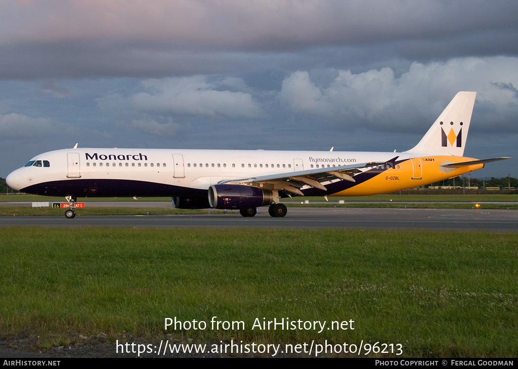 Aircraft Photo of G-OZBL | Airbus A321-231 | Monarch Airlines | AirHistory.net #96213