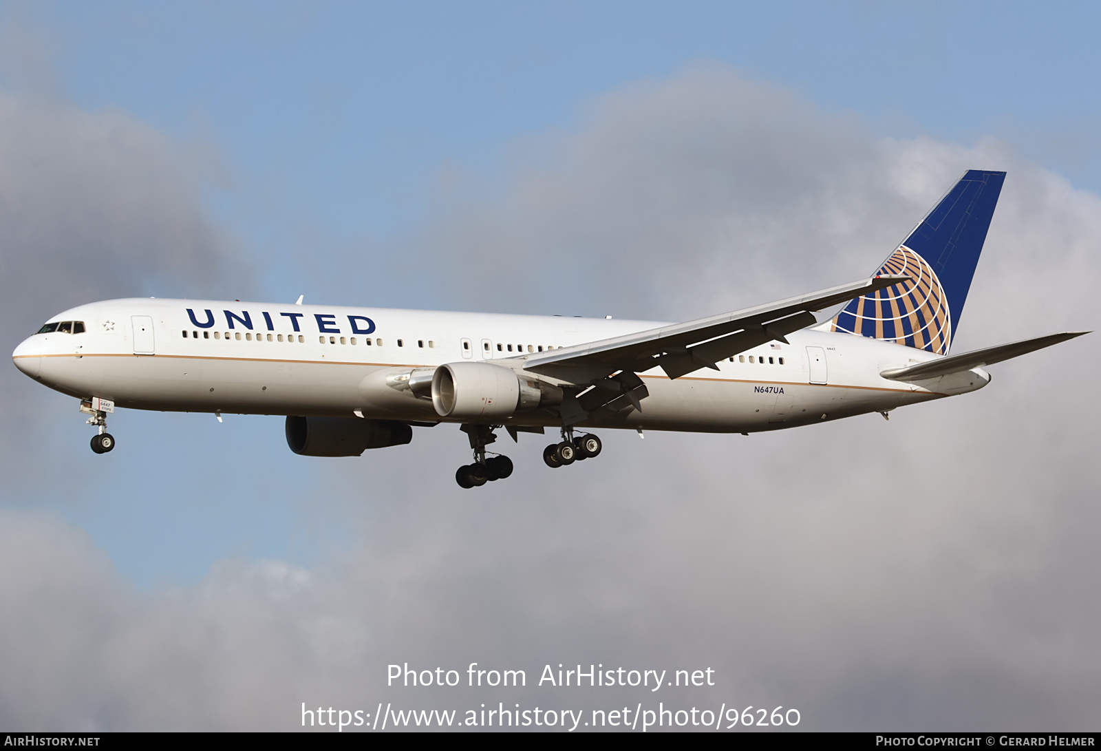 Aircraft Photo of N647UA | Boeing 767-322/ER | United Airlines | AirHistory.net #96260