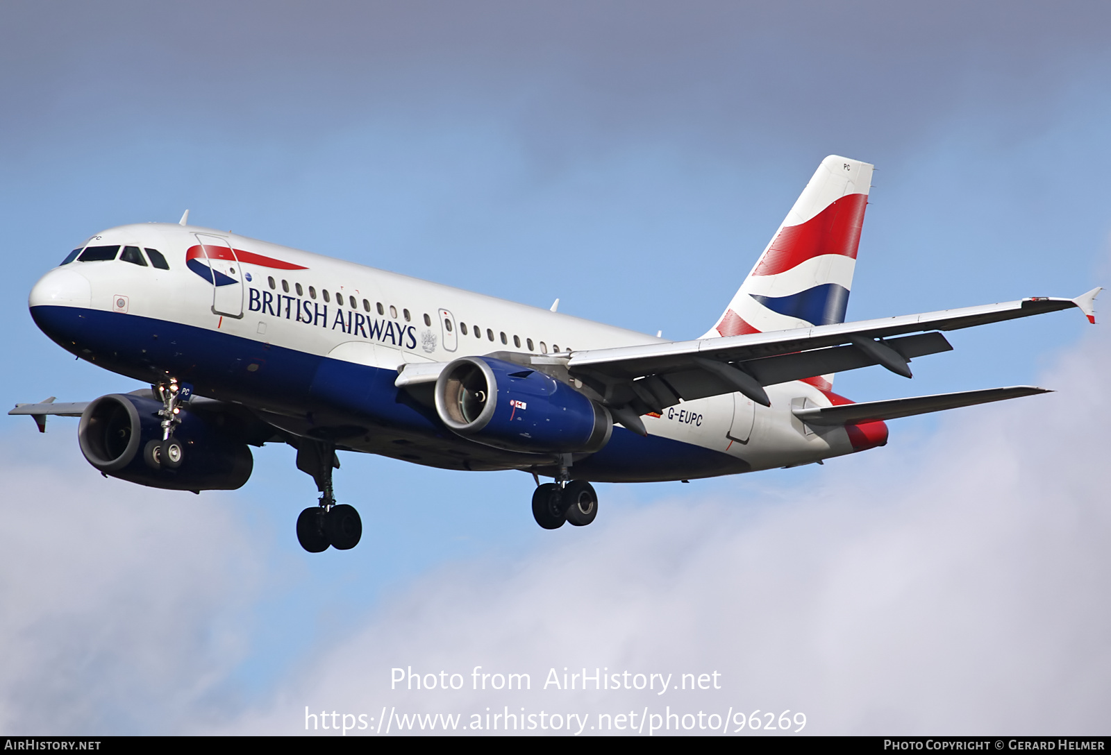 Aircraft Photo of G-EUPC | Airbus A319-131 | British Airways | AirHistory.net #96269