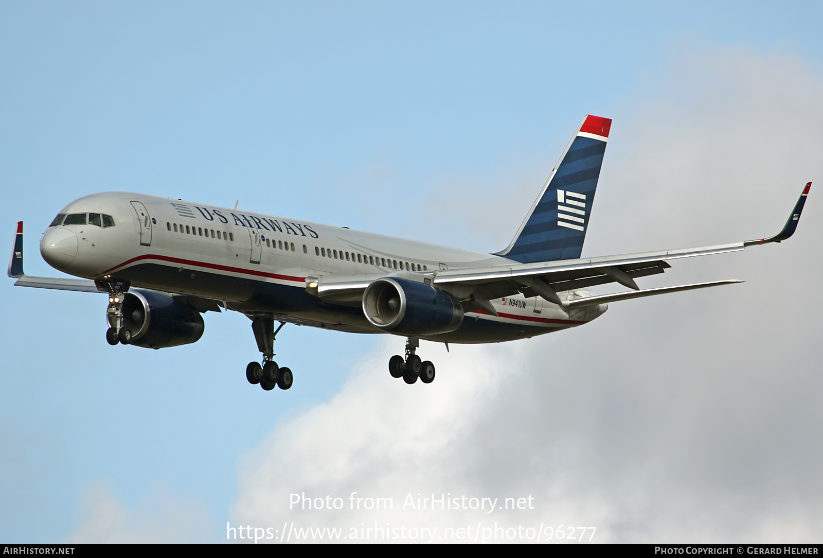 Aircraft Photo of N941UW | Boeing 757-2B7 | US Airways | AirHistory.net #96277