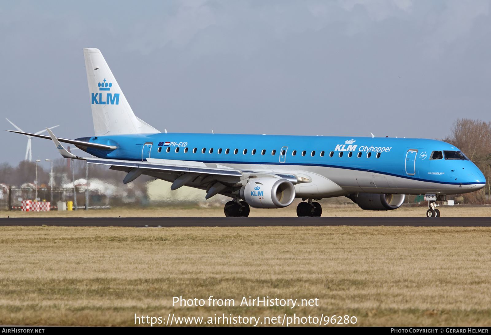 Aircraft Photo of PH-EXD | Embraer 190STD (ERJ-190-100STD) | KLM Cityhopper | AirHistory.net #96280