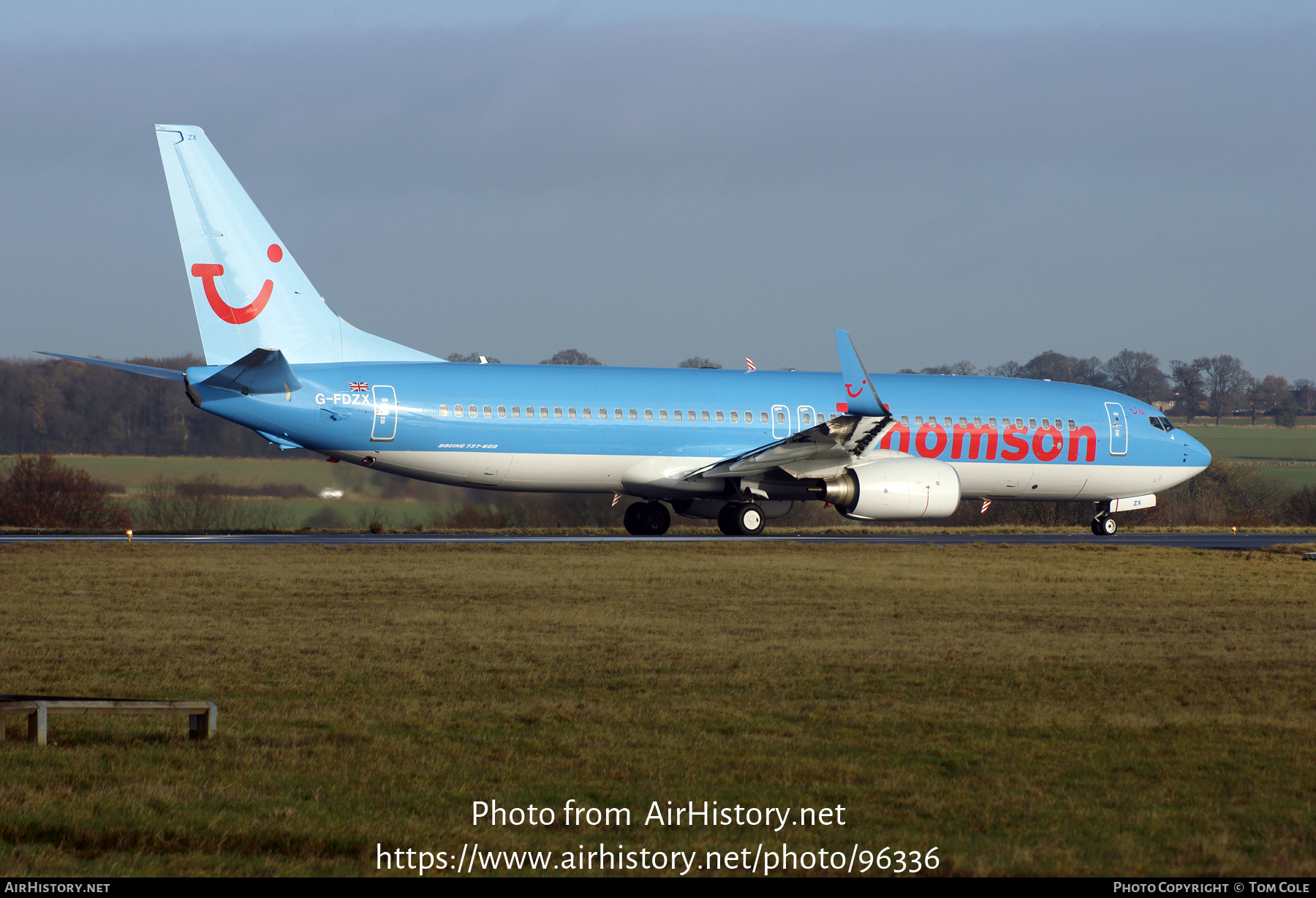 Aircraft Photo of G-FDZX | Boeing 737-8K5 | Thomson Airways | AirHistory.net #96336