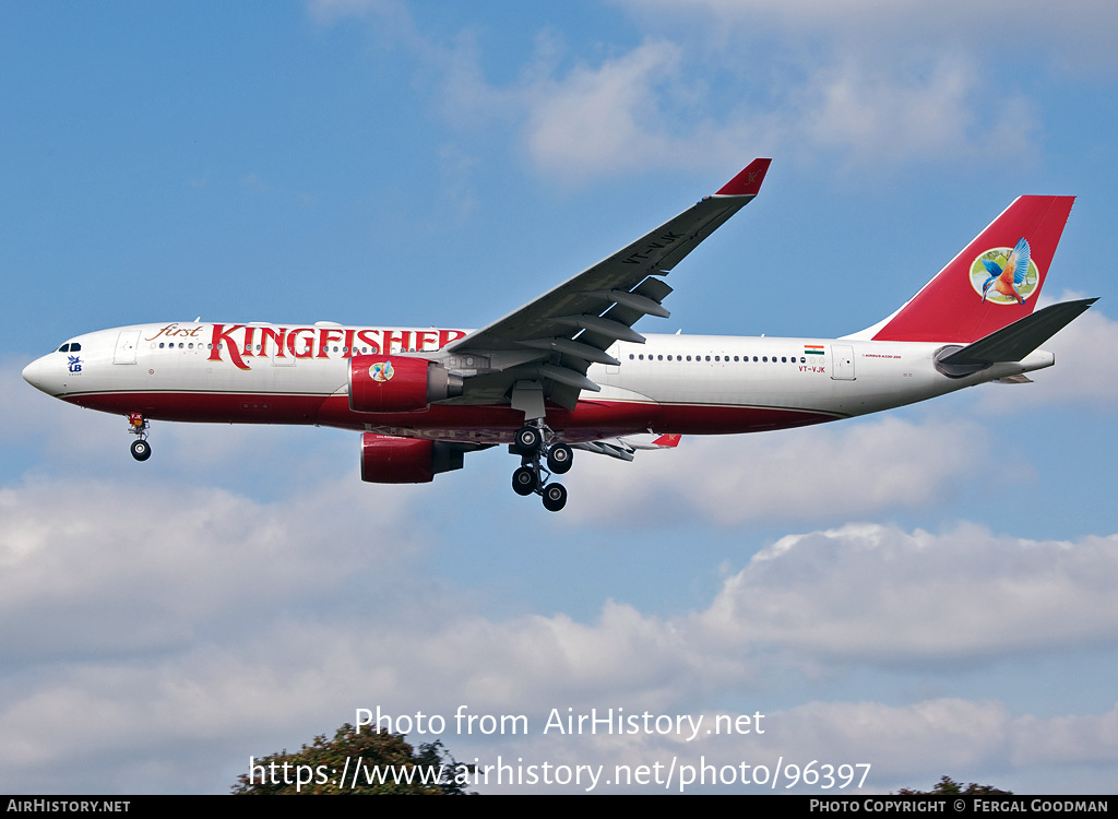 Aircraft Photo of VT-VJK | Airbus A330-223 | Kingfisher Airlines | AirHistory.net #96397