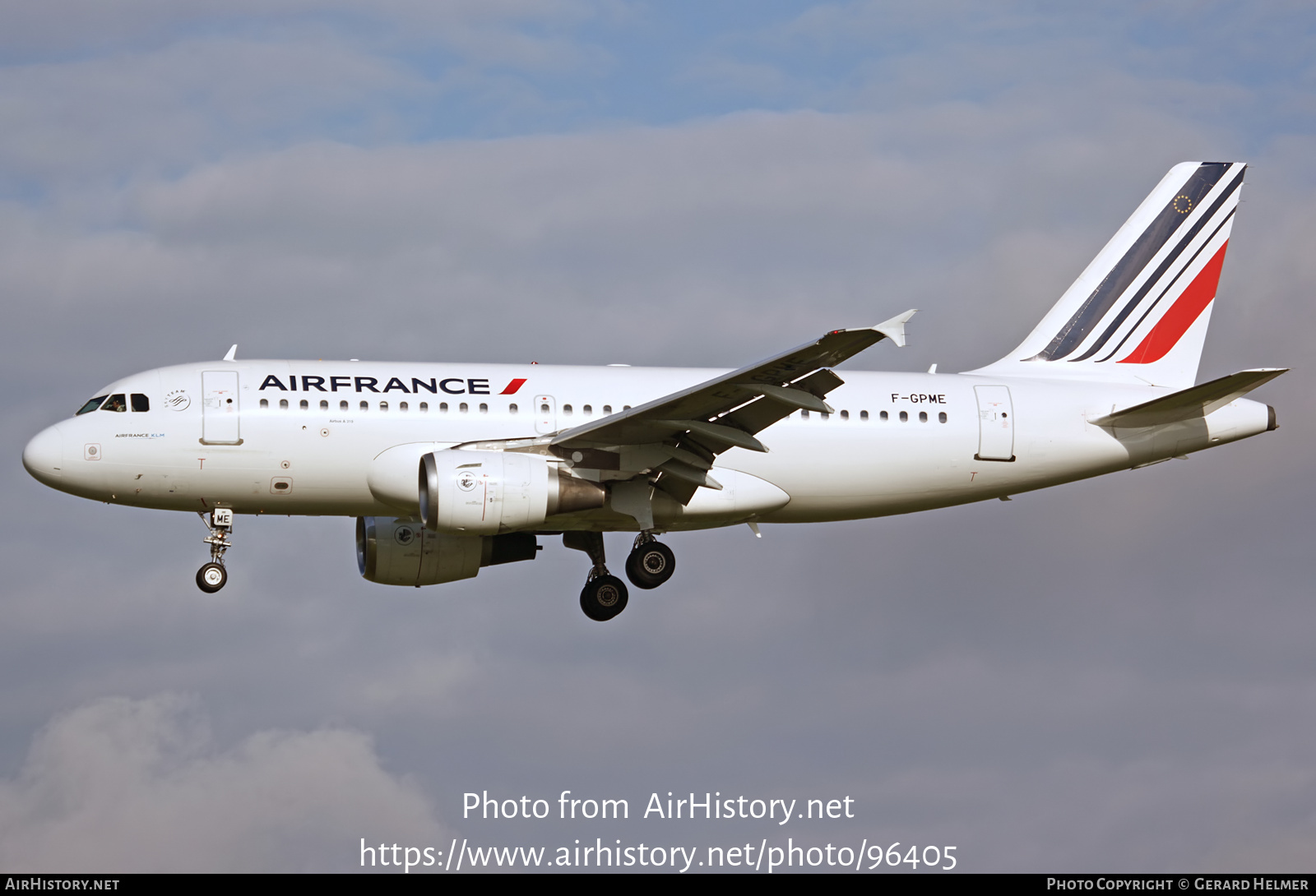 Aircraft Photo of F-GPME | Airbus A319-113 | Air France | AirHistory.net #96405