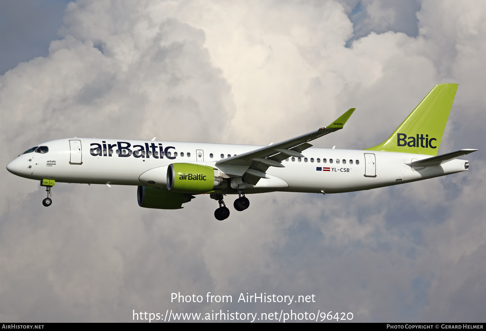 Aircraft Photo of YL-CSB | Bombardier CSeries CS300 (BD-500-1A11) | AirBaltic | AirHistory.net #96420