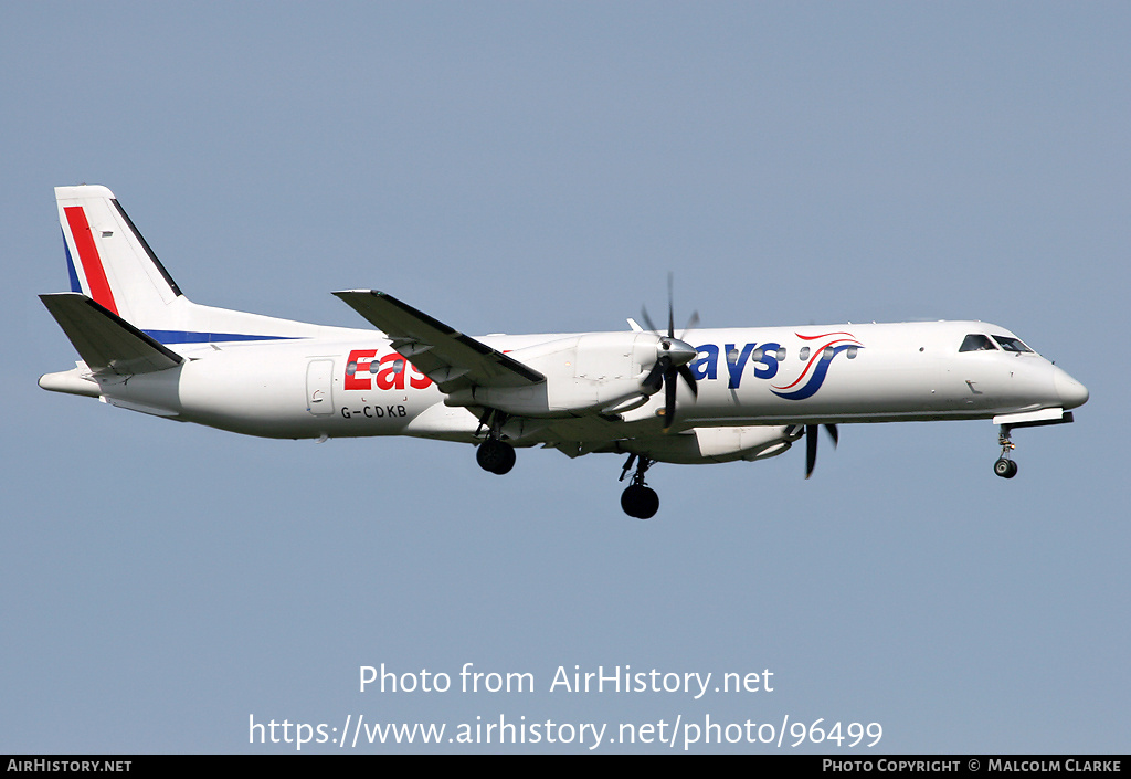 Aircraft Photo of G-CDKB | Saab 2000 | Eastern Airways | AirHistory.net #96499