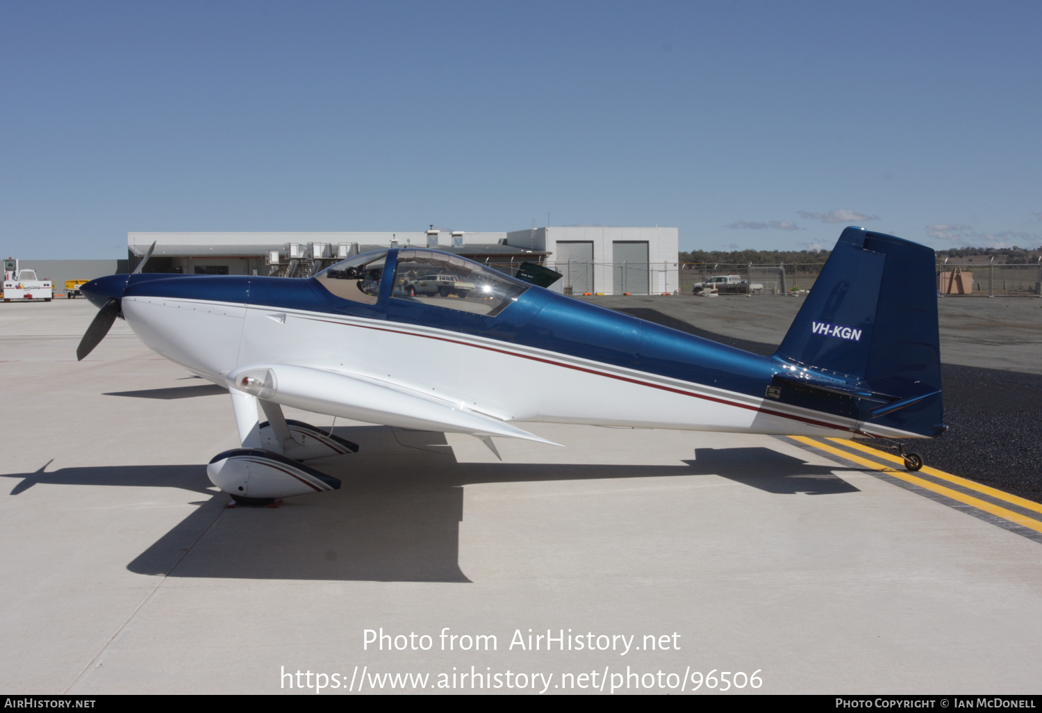 Aircraft Photo of VH-KGN | Van's RV-7 | AirHistory.net #96506