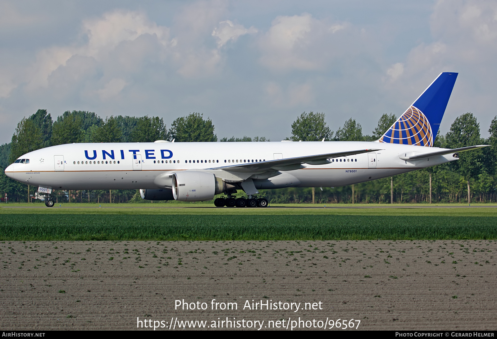 Aircraft Photo of N78001 | Boeing 777-224/ER | United Airlines | AirHistory.net #96567