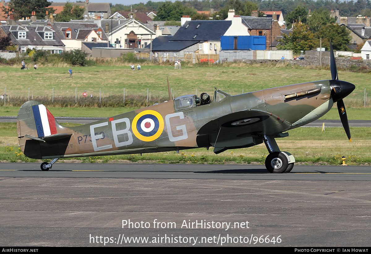 Aircraft Photo of P7350 | Supermarine 329 Spitfire Mk2A | UK - Air Force | AirHistory.net #96646