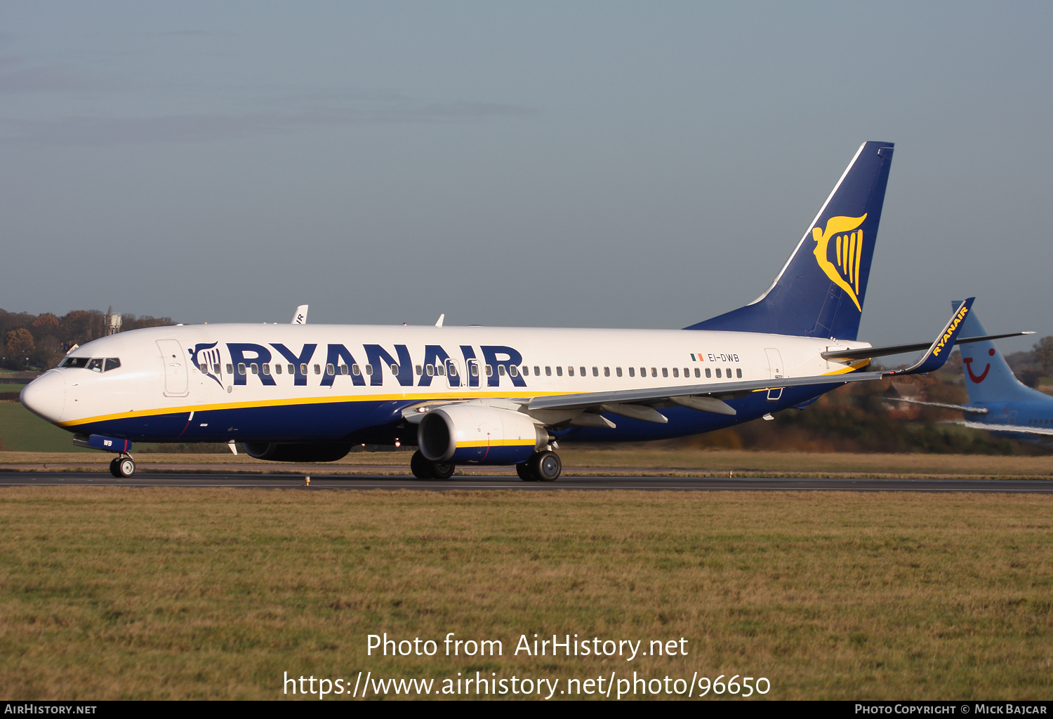 Aircraft Photo of EI-DWB | Boeing 737-8AS | Ryanair | AirHistory.net #96650