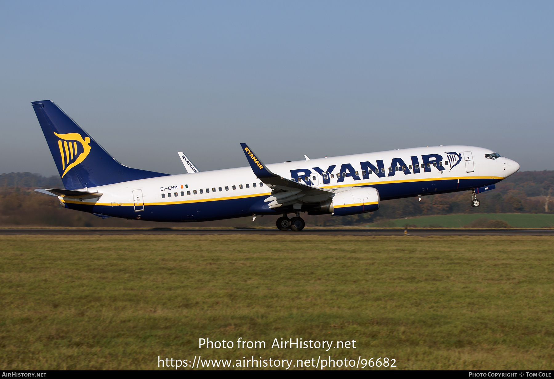 Aircraft Photo of EI-EMM | Boeing 737-8AS | Ryanair | AirHistory.net #96682