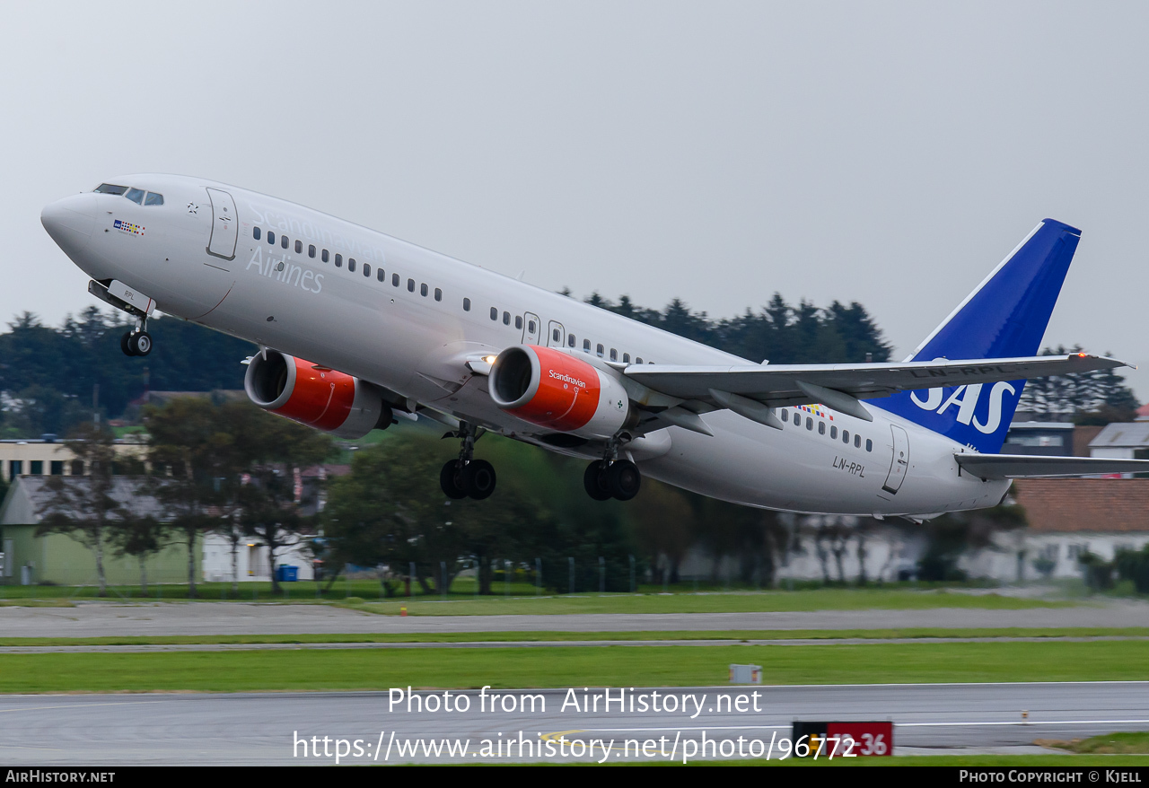 Aircraft Photo of LN-RPL | Boeing 737-883 | Scandinavian Airlines - SAS | AirHistory.net #96772