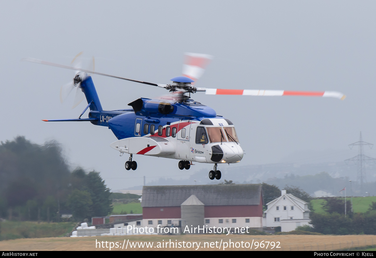 Aircraft Photo of LN-ONX | Sikorsky S-92A | Bristow Helicopters | AirHistory.net #96792