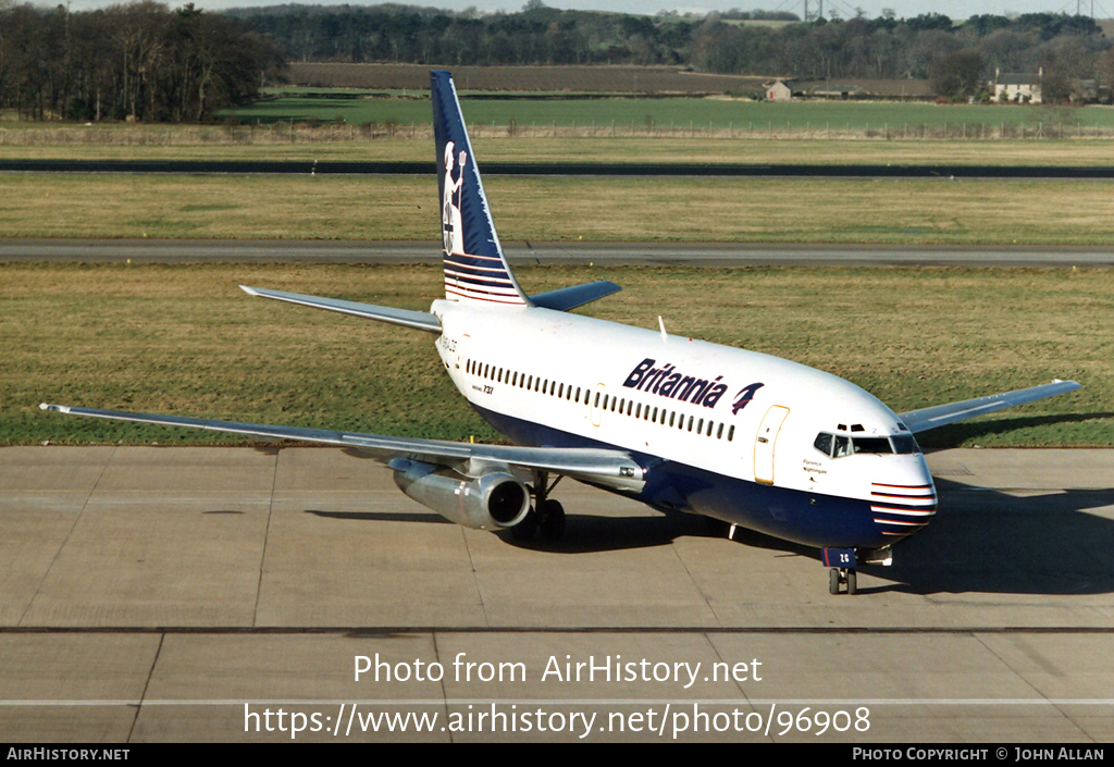 Aircraft Photo of G-BAZG | Boeing 737-204/Adv | Britannia Airways | AirHistory.net #96908